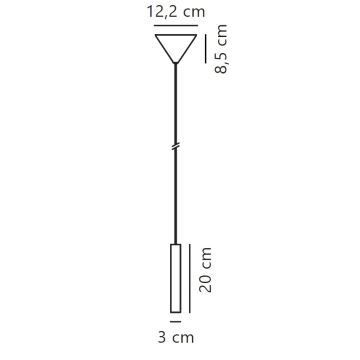 Nordlux - Dimbare LED hanglamp aan een koord OMARI LED/4,4W/230V zwart