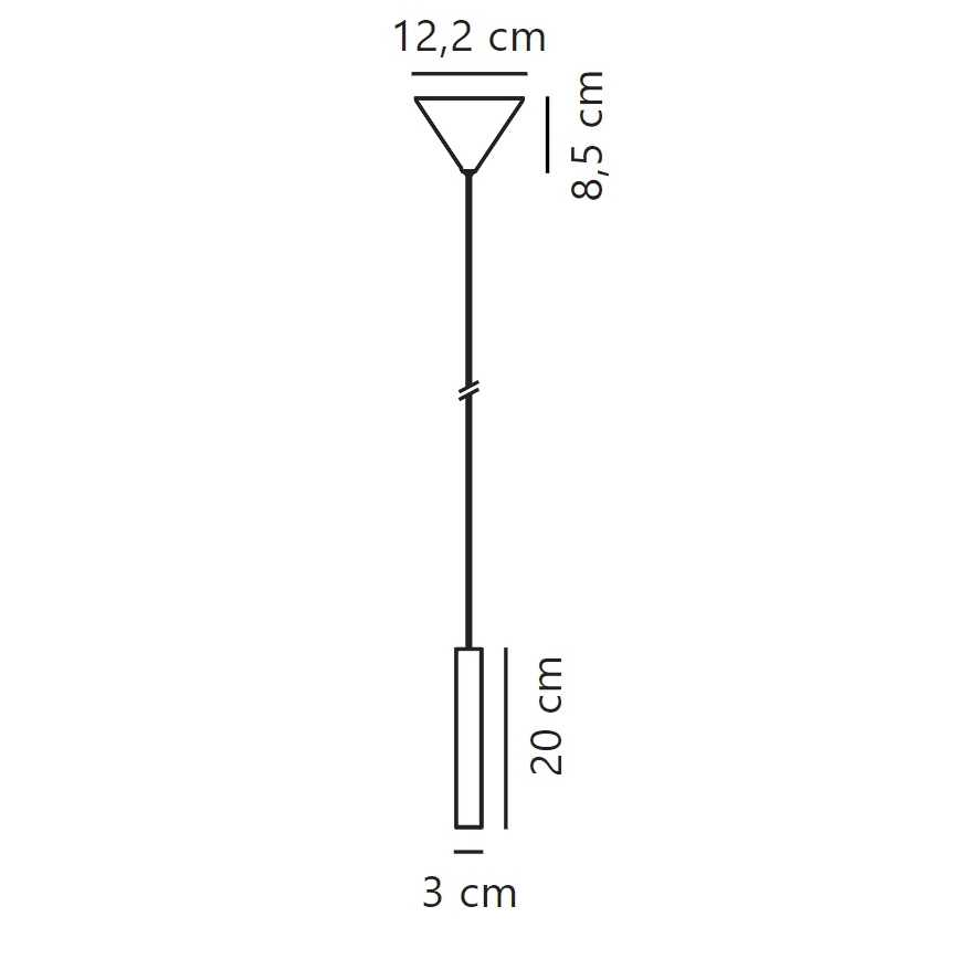 Nordlux - Dimbare LED hanglamp aan een koord OMARI LED/4,4W/230V zwart