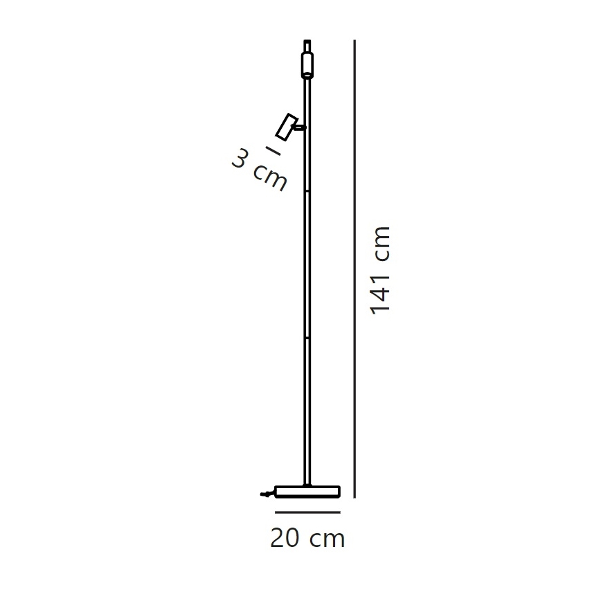 Nordlux - Dimbare LED Staande lamp OMARI 2xLED/3,2W/230V wit