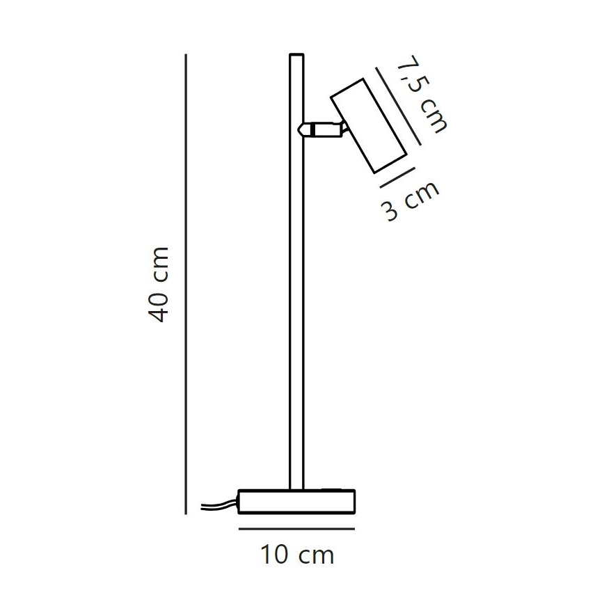 Nordlux - Dimbare LED tafellamp OMARI LED/3,2W/230V zwart