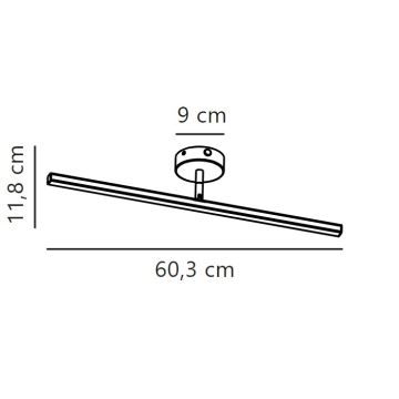 Nordlux - Éclairage de miroir salle de bain IP LED/7,2W/230V IP44 60 cm blanc