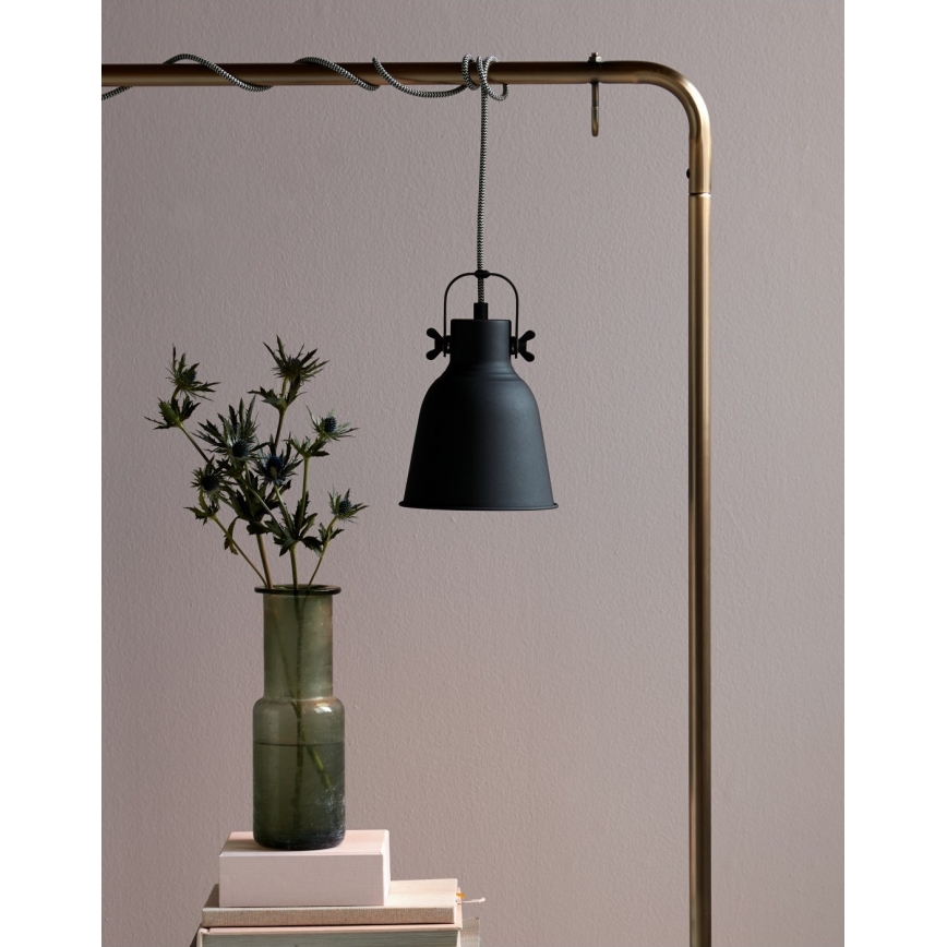 Nordlux - Hanglamp aan een koord ADRIAN 1xE27/25W/230V diameter 16 cm antraciet