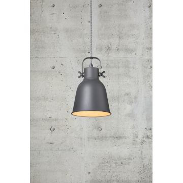 Nordlux - Hanglamp aan een koord ADRIAN 1xE27/25W/230V diameter 16 cm antraciet