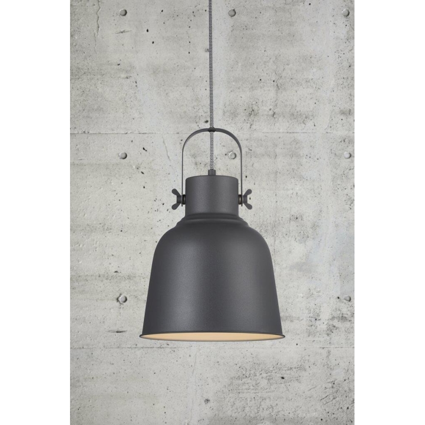 Nordlux - Hanglamp aan een koord ADRIAN 1xE27/40W/230V diameter 25 cm antraciet