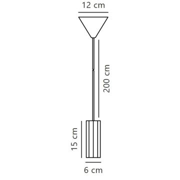 Nordlux - Hanglamp aan een koord ALANIS 1xGU10/15W/230V