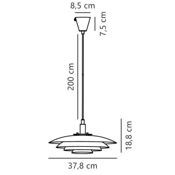 Nordlux - Hanglamp aan een koord BRETAGNE 1xG9/25W/230V Roségoud