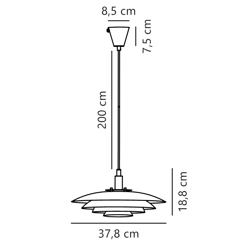 Nordlux - Hanglamp aan een koord BRETAGNE 1xG9/25W/230V Roségoud