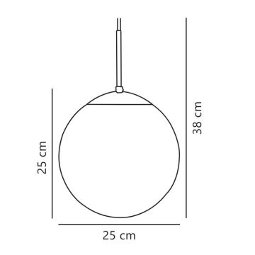 Nordlux - Hanglamp aan een koord CAFE 1xE27/25W/230V diameter 25 cm