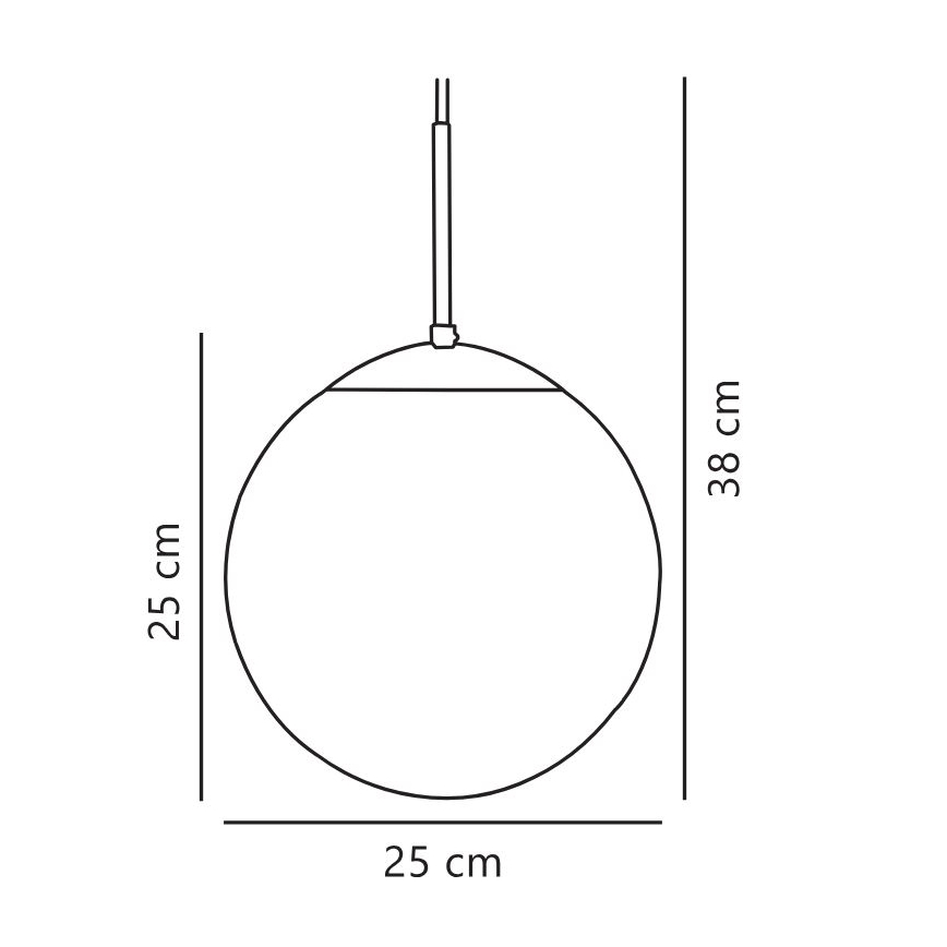 Nordlux - Hanglamp aan een koord CAFE 1xE27/25W/230V diameter 25 cm