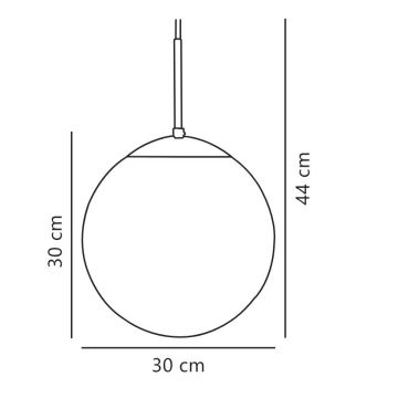 Nordlux - Hanglamp aan een koord CAFE 1xE27/25W/230V diameter 30 cm