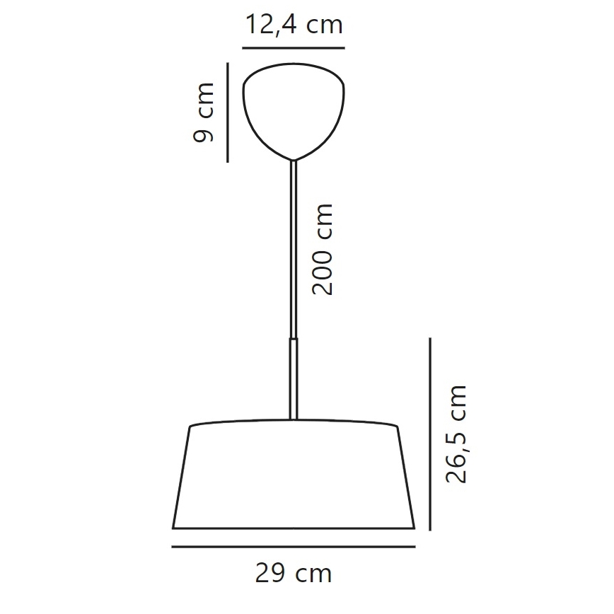 Nordlux - Hanglamp aan een koord CLASI 3xE14/10W/230V diameter 29 cm