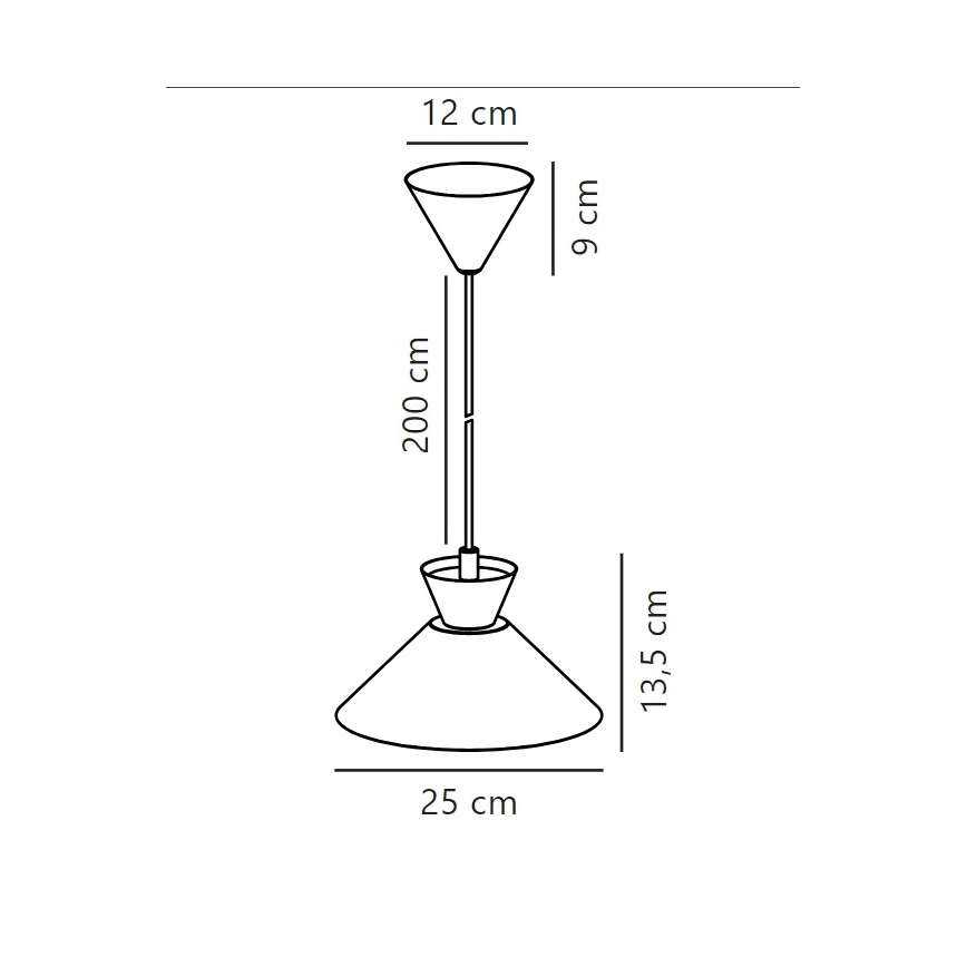 Nordlux - Hanglamp aan een koord DIAL 1xE27/40W/230V diameter 25 cm wit