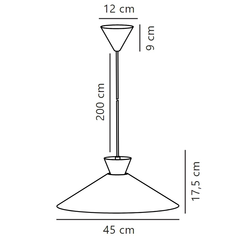 Nordlux - Hanglamp aan een koord DIAL 1xE27/40W/230V diameter 45 cm wit