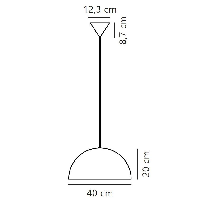 Nordlux - Hanglamp aan een koord ELLEN 1xE27/40W/230V