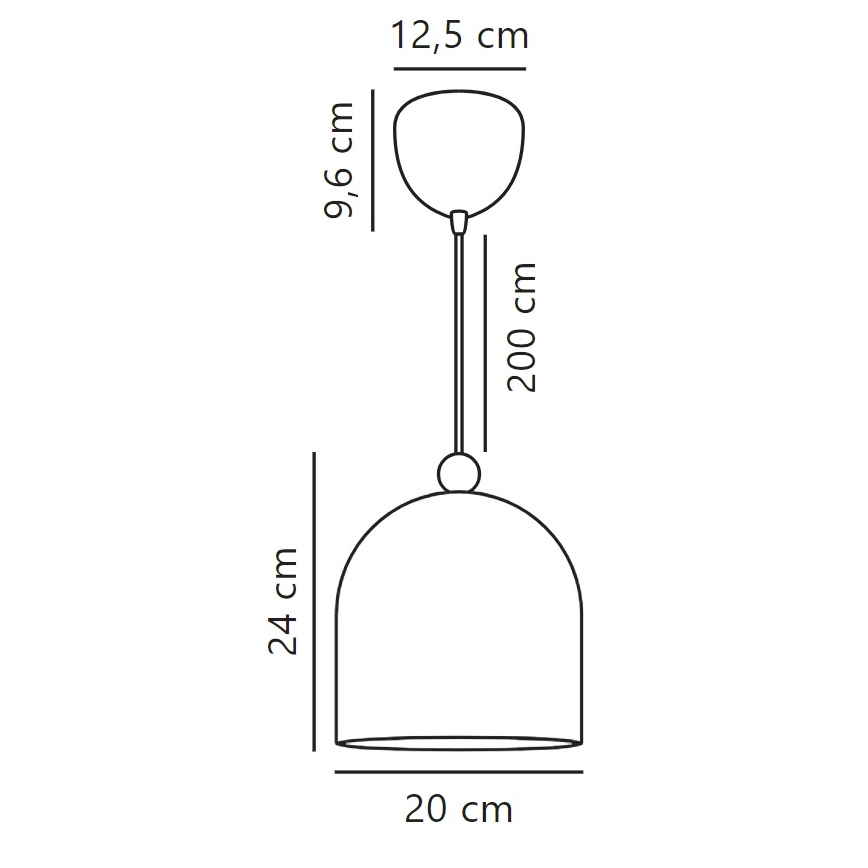 Nordlux - Hanglamp aan een koord GASTON 1xE27/40W/230V groen/wit