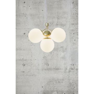 Nordlux - Hanglamp aan een koord IVONA 4xE27/28W/230V goud