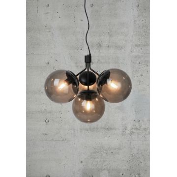 Nordlux - Hanglamp aan een koord IVONA 4xE27/28W/230V zwart