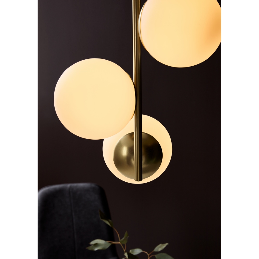 Nordlux - Hanglamp aan een koord LILLY 3xE14/40W/230V goud