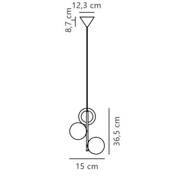 Nordlux - Hanglamp aan een koord LILLY 3xE14/40W/230V zwart