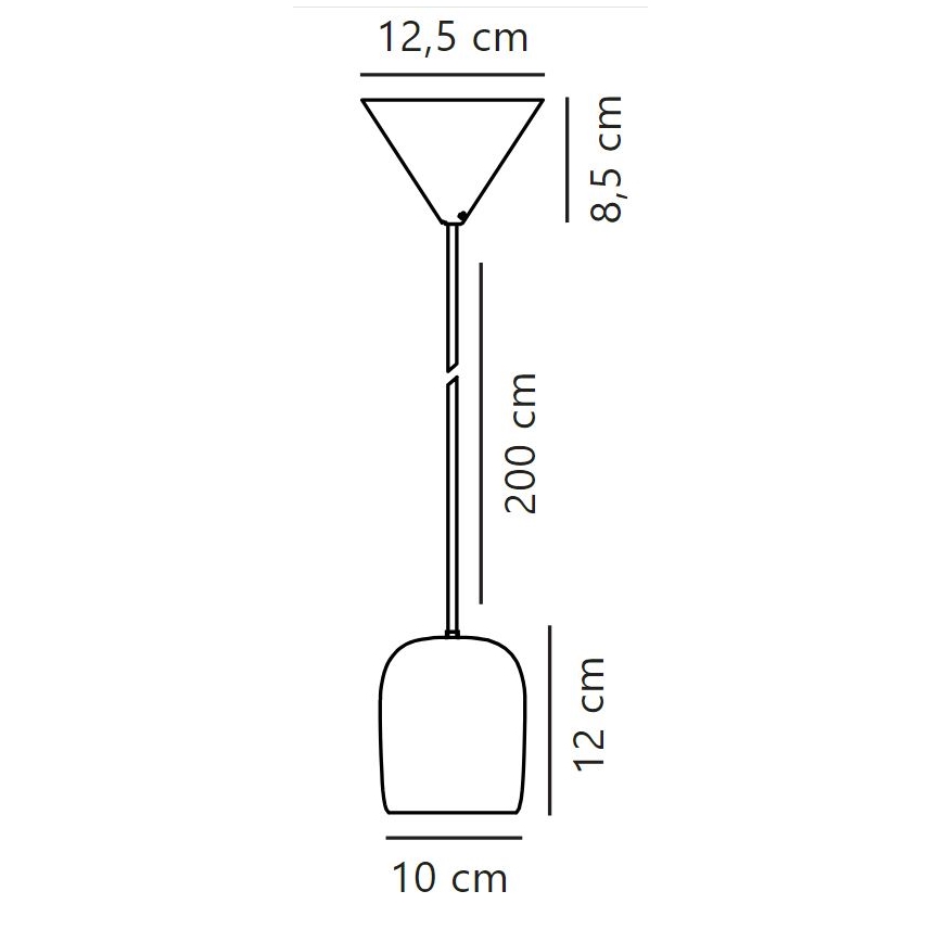 Nordlux - Hanglamp aan een koord NOTTI 1xE27/25W/230V grijs