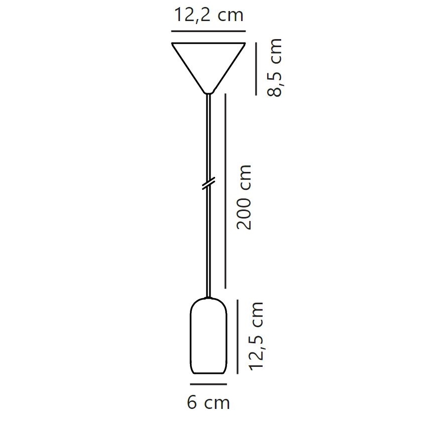 Nordlux - Hanglamp aan een koord NOTTI 1xE27/40W/230V grijs