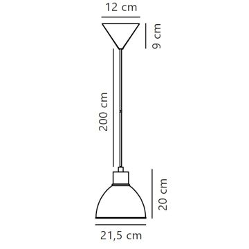 Nordlux - Hanglamp aan een koord POP 1xE27/40W/230V beige