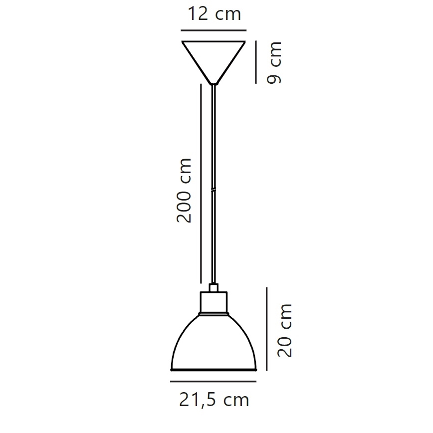 Nordlux - Hanglamp aan een koord POP 1xE27/40W/230V mint