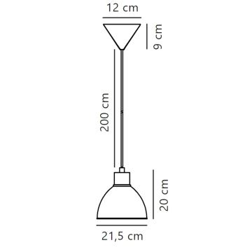 Nordlux - Hanglamp aan een koord POP 1xE27/40W/230V wit