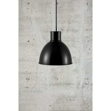 Nordlux - Hanglamp aan een koord POP 1xE27/40W/230V zwart/chroom