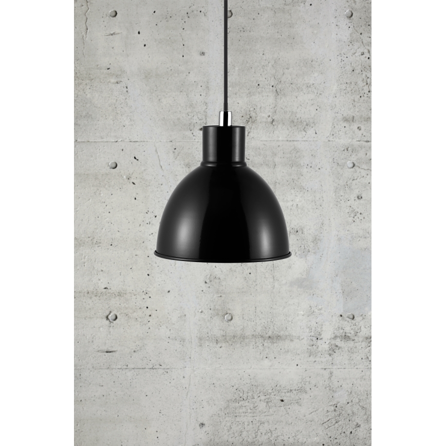 Nordlux - Hanglamp aan een koord POP 1xE27/40W/230V zwart/chroom