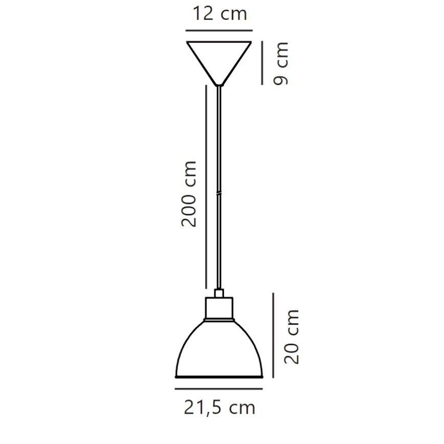 Nordlux - Hanglamp aan een koord POP 1xE27/40W/230V zwart/chroom