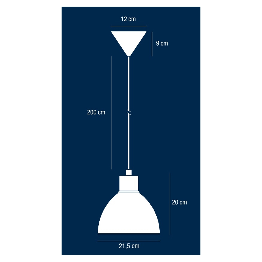 Nordlux - Hanglamp aan een koord POP 1xE27/40W/230V zwart/goud