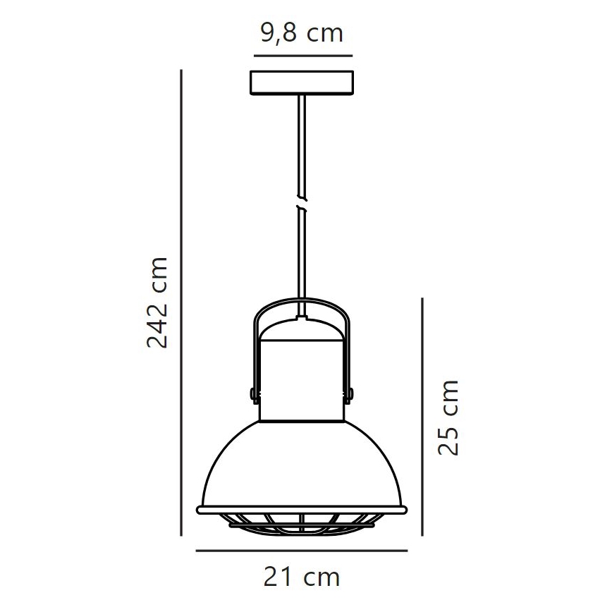 Nordlux - Hanglamp aan een koord PORTER 1xE27/60W/230V