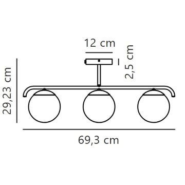 Nordlux - Hanglamp met vaste pendel GRANT 3xE14/25W/230V goud