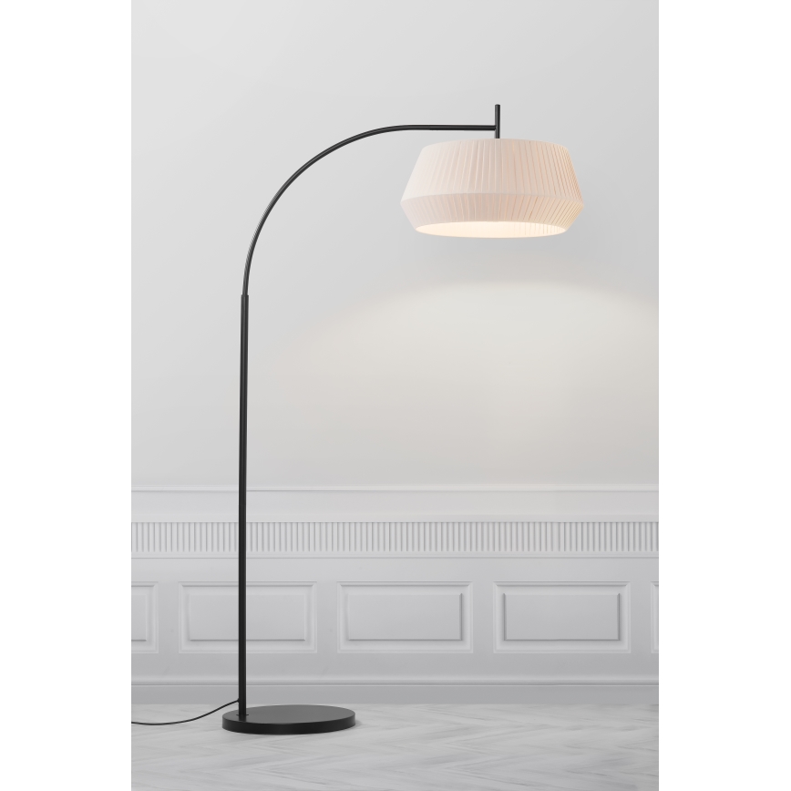 Nordlux - Lampadaire DICTE 1xE27/60W/230V noir/beige