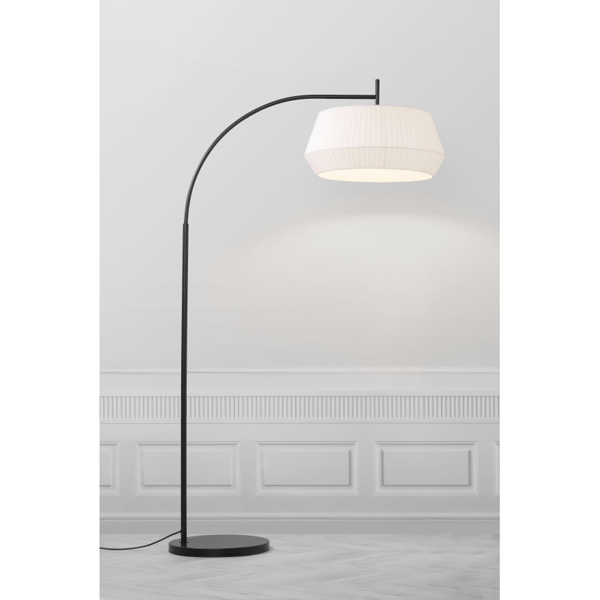 Nordlux - Lampadaire DICTE 1xE27/60W/230V noir/blanc