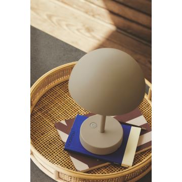 Nordlux - Lampe de table extérieure à intensité variable rechargeable ELLEN LED/2,8W/3,7V IP44 beige