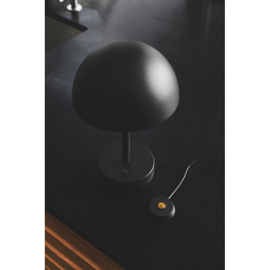 Nordlux - Lampe de table extérieure à intensité variable rechargeable ELLEN LED/2,8W/3,7V IP44 noir