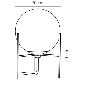 Nordlux - Lampe de table ALTON 1xE14/15W/230V