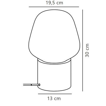 Nordlux - Lampe de table CHRISTINA 1xE27/25W/230V figuier caoutchouc