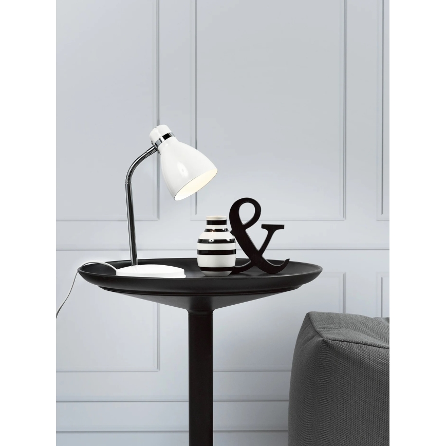 Nordlux - Lampe de table CYCLONE 1xE14/15W/230V blanc