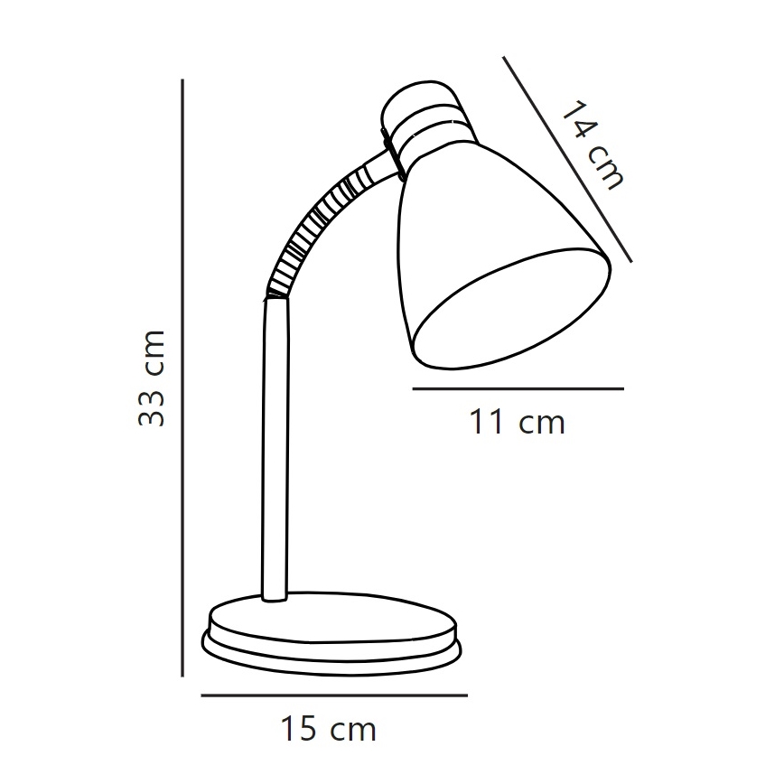 Nordlux - Lampe de table CYCLONE 1xE14/15W/230V blanc