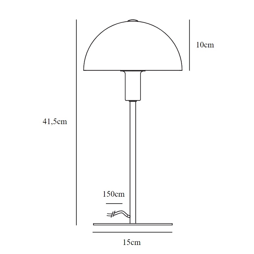 Nordlux - Lampe de table ELLEN 1xE14/40W/230V doré/blanc