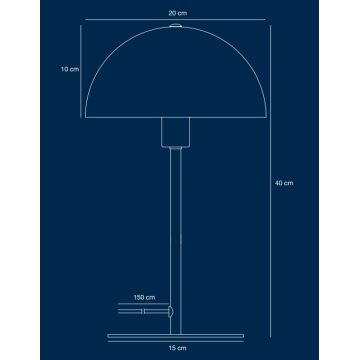 Nordlux - Lampe de table ELLEN 1xE14/40W/230V doré/noir