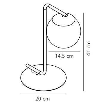 Nordlux - Lampe de table GRANT 1xE14/40W/230V noir