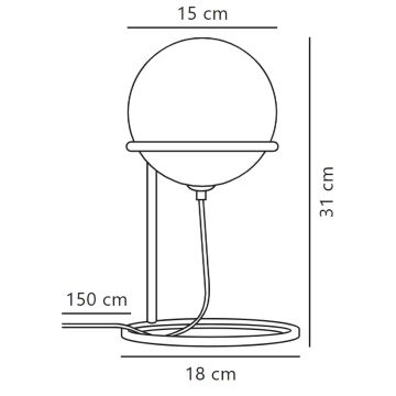 Nordlux - Lampe de table WILSON 1xG9/5W/230V noir