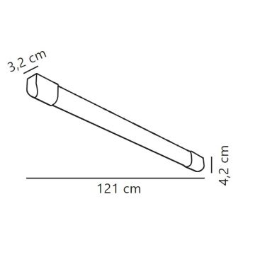 Nordlux - Lampe fluorescente ARLINGTON LED/18W/230V 121 cm