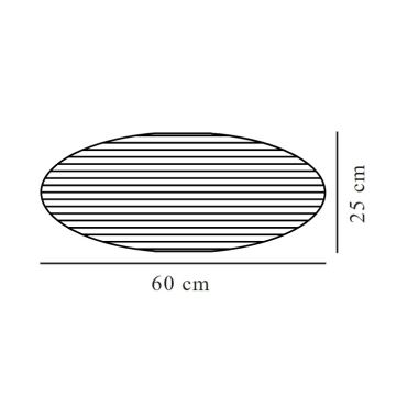 Nordlux - Lampenkap VILLO E27 diameter 60 cm bruin