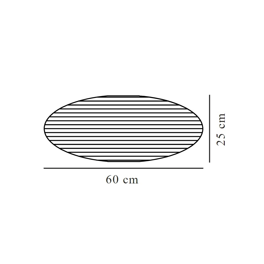 Nordlux - Lampenkap VILLO E27 diameter 60 cm bruin