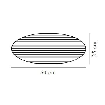 Nordlux - Lampenkap VILLO E27 diameter 60 cm grijs